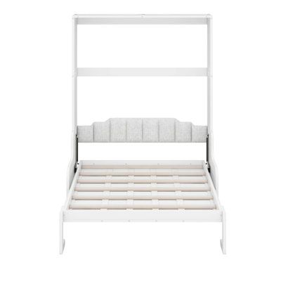 Grand lit escamotable avec coussin