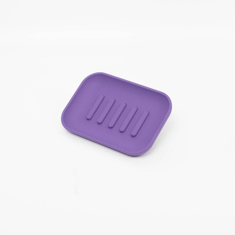 Hardware Soap Dish – Solid Aluminum Bathroom Soap Holder, Matte Finish, 1-Count, Royal (Purple)