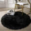 Tapis noir à poils longs Modern-1264960397
