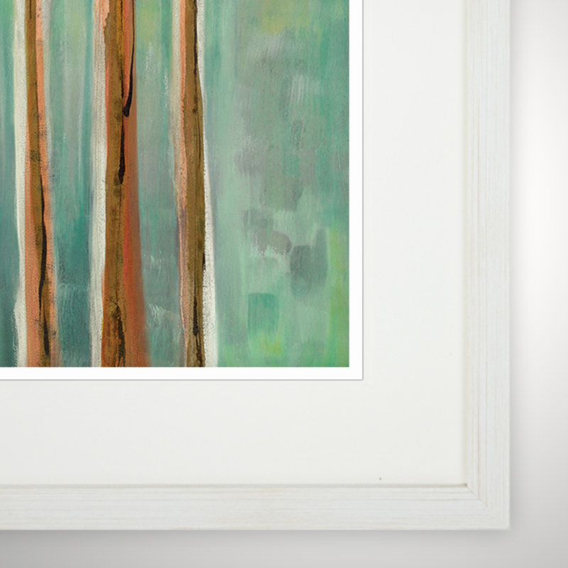 « shandelees », ensemble de 2 reproductions de peintures à l’acrylique encadrées, Blanc
