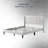 Upholstered Wingback Bed-1443298994