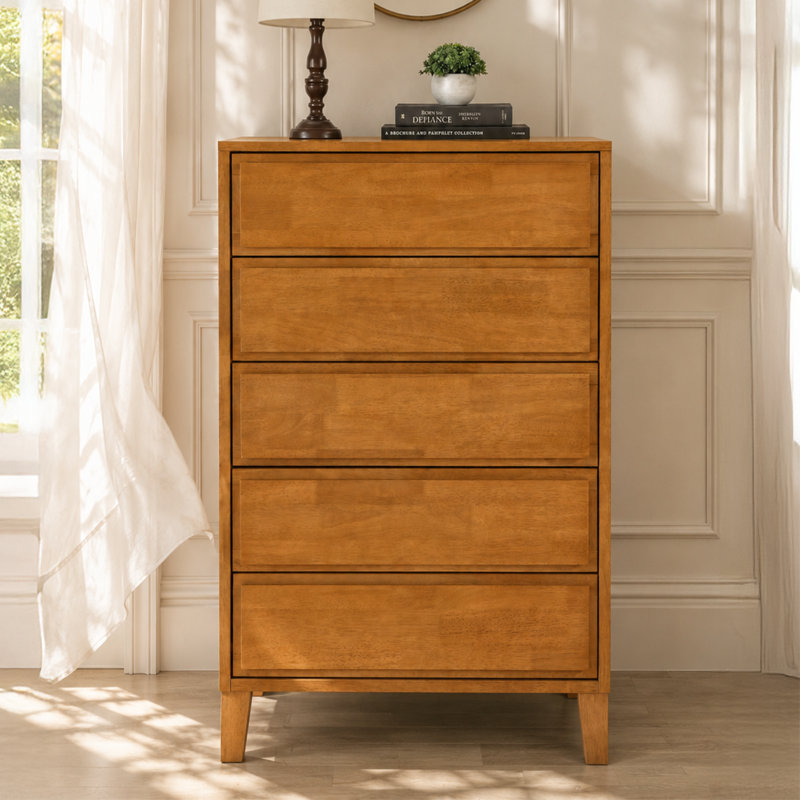 Grande commode Knighten, Noyer clair