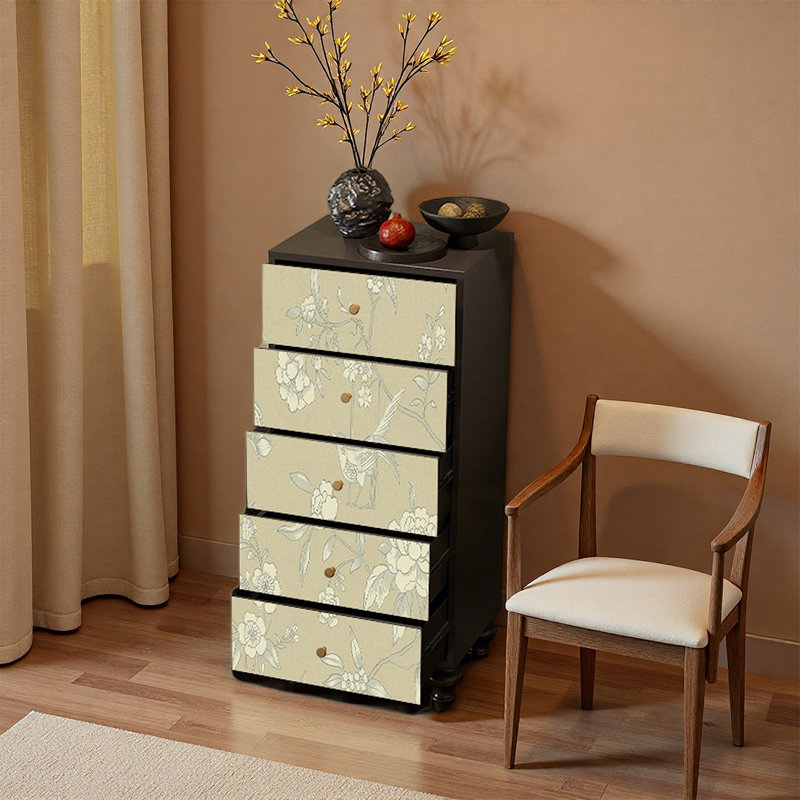 Armoire de rangement élégante en pin, Noir