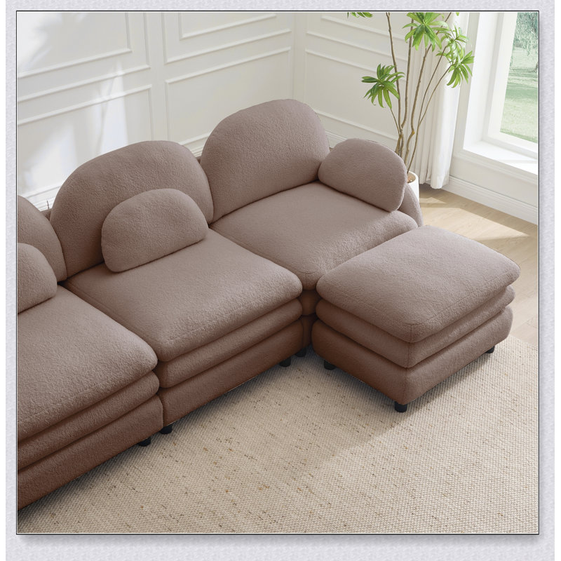 Canapé-lit Teddy, 68.5" W, Brown Teddy