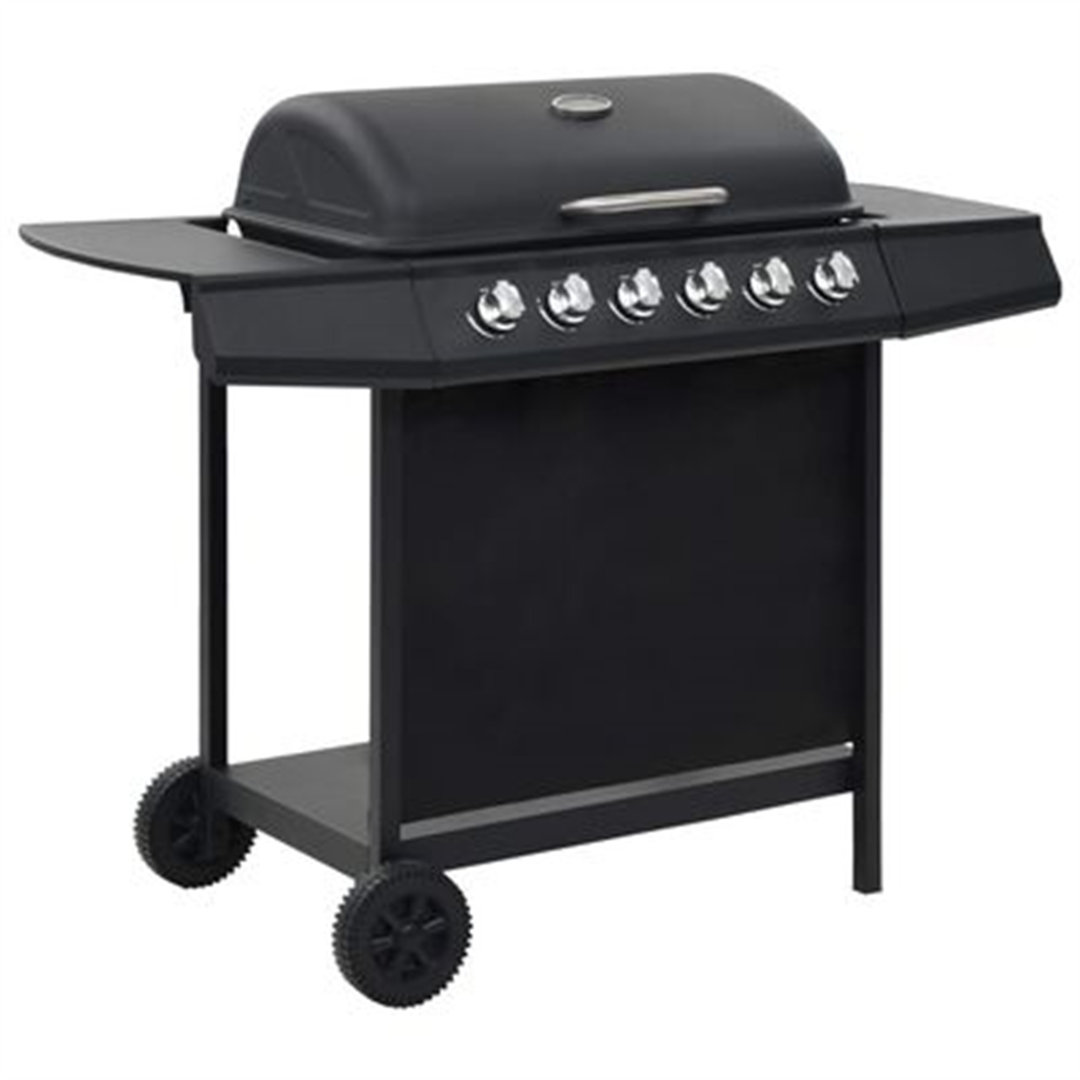 BBQ Grill with 6 Cooking Zones Stainless Steel Garden