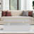 Modern Rectangular Coffee Table With Led Lights, 2 Drawers And Open Storage Shelf-1417891140