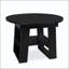 Table de salle à manger extensible ronde avec rallonge rabattable