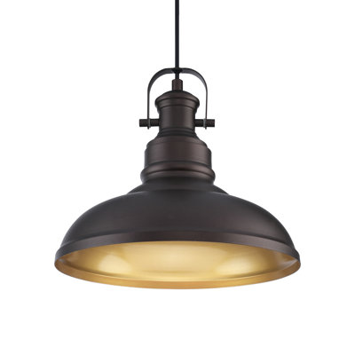 Luminaire suspendu en dome à 1 lumière