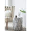 Tabouret de chambre traditionnel noir, 16 pi x 14 po x 18 po, blanc, style décontracté