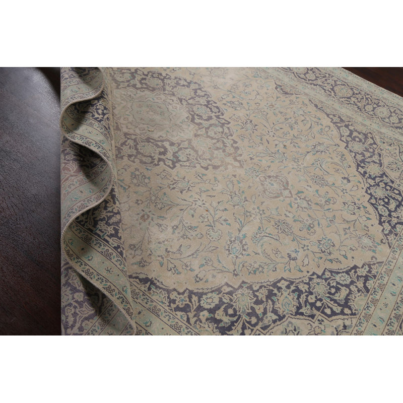 Raphiel One-of-a-Kind 8'1" X 11'2" 1960s Wool Area Rug in Beige