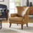 Aviles  29.2" W Vegan Leather Wingback Armchair-1762382788