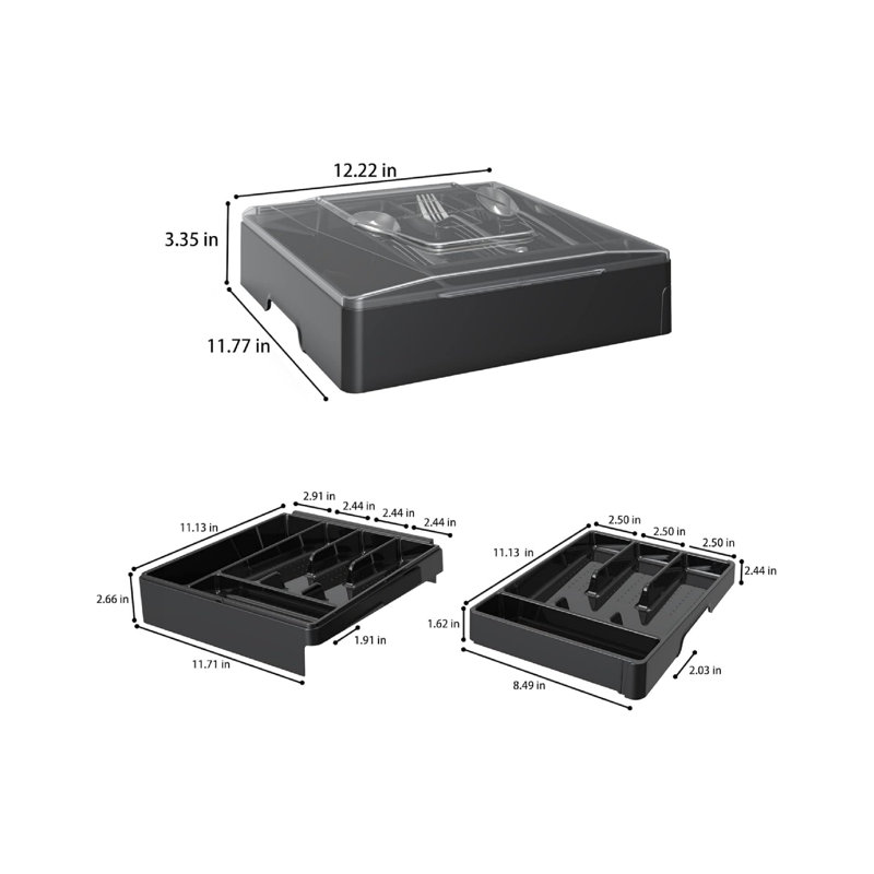 MforStyle Universal Knife Block, Black