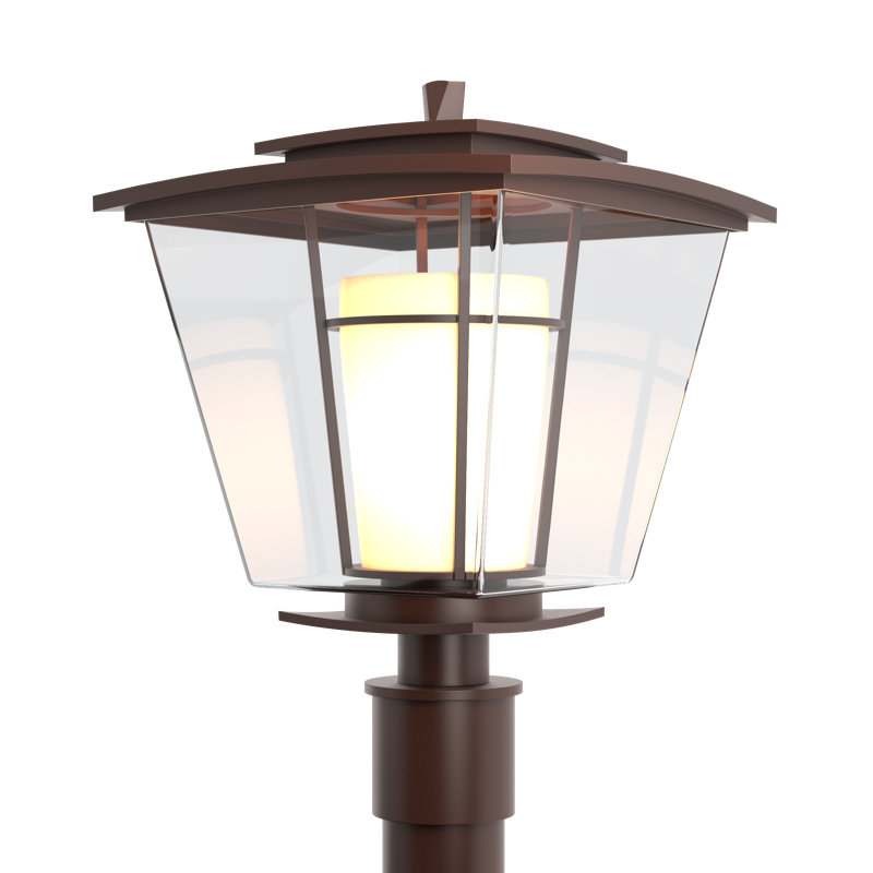 Beacon Hall 1 - Light 18.1" H Hardwired Lantern Head, Opal and Clear, Coastal Bronze