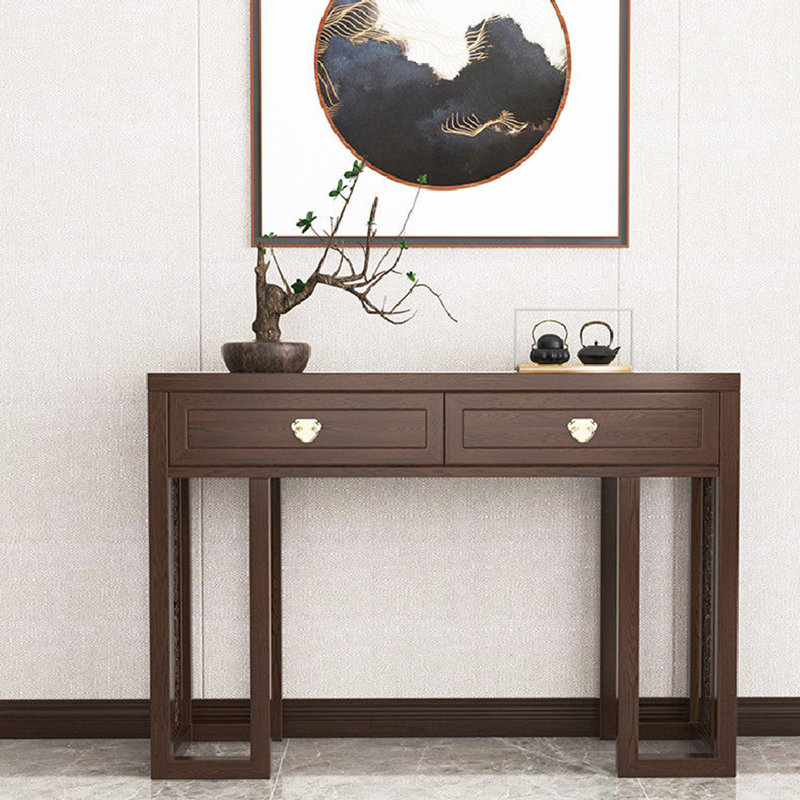 Nouvelle console en bois de style chinois, 33.4" H x 51" W x 14" D