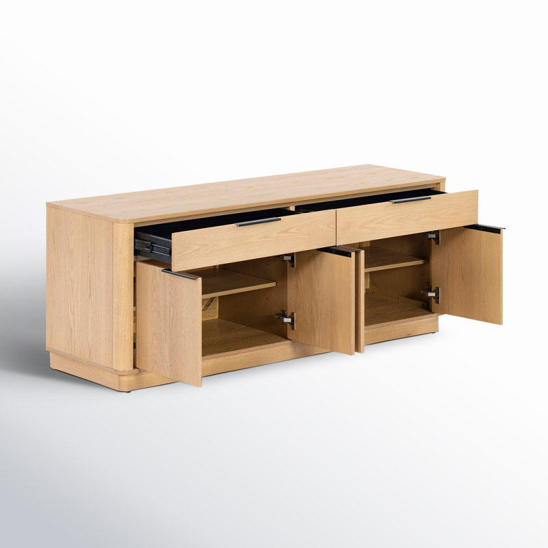 Gabrietta Media Console TV Stand, Natural