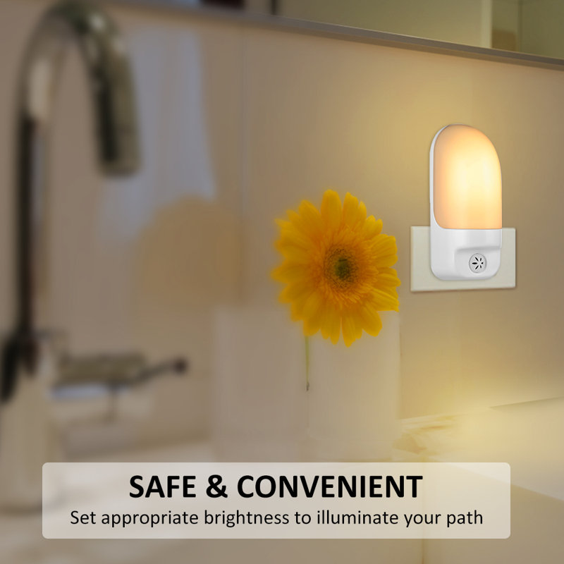 Suzzane Night Light, White/Yellow