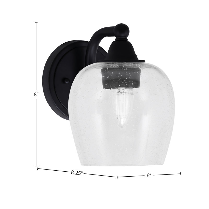 Paramount Wall Sconce, Frosted Clear