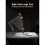 Lampe de table réglable en métal, grande taille, hauteur maximale 29,7 po, base E26, lampe de bureau à bras pivotant avec accents en bois, noir-1160387412