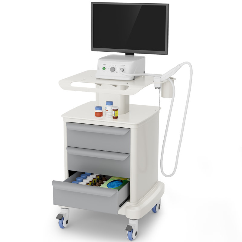 Chariot mobile à ultrasons, chariots médicaux Chariots à ultrasons de 110 lb avec 4 roues universelles