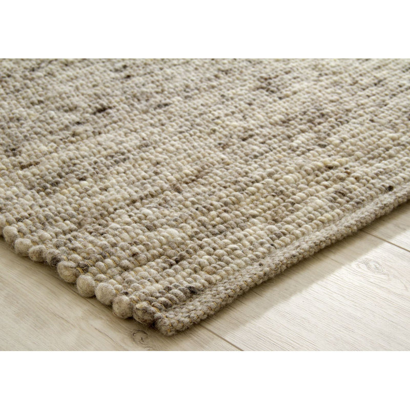 Wickett Wool Hand Woven Area Rug, Grey/Brown/Blue, Rectangular 200 x 250cm