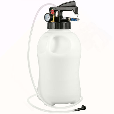 Transmission Fluid Pump 2 Way Manual ATF Refill System Dispenser, Oil and Liquid Extractor 10 Liter Large Capacity, Automatic Transmission Fluid Pump Tool Set with 14 Pieces ATF Filler Adapters