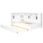Lit de jour simple en bois avec tablettes de rangement-1959399998