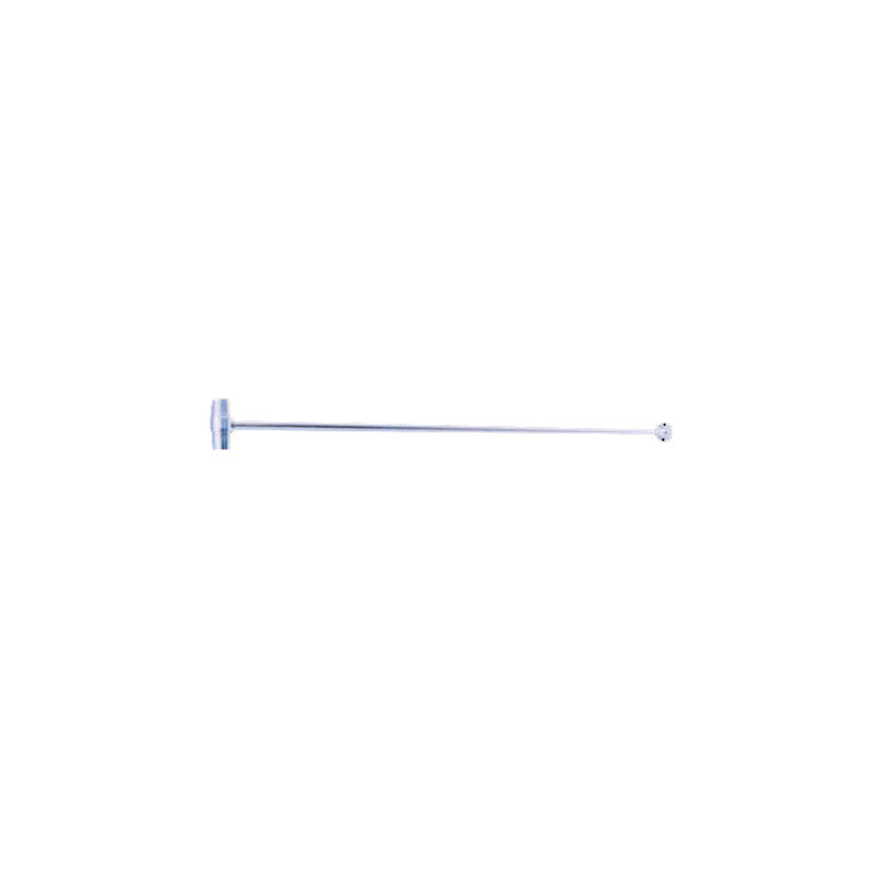 48" Ceiling Support Shower Curtain Enclosure, Polished Chrome