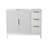 Lissandra 42" Single Bathroom Vanity In White With Engineered Stone Top