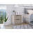 Kaia Nightstand , End Table, Side Table Two Drawers, Metal Handle -Light Gray-818052230