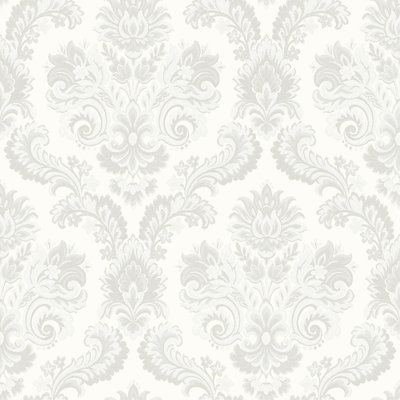 Italian Style Traditional Floral Damask Wallpaper Roll