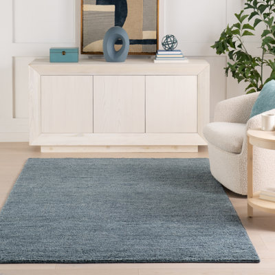 Tapis en laine noué à la main Ramsey