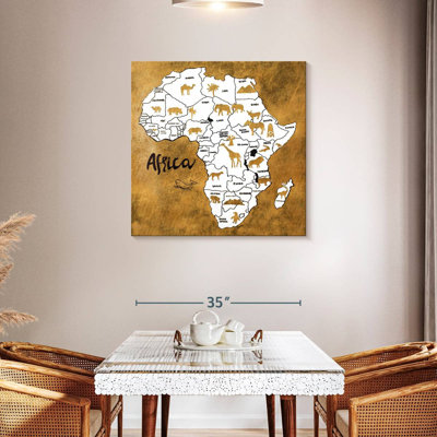 Carte d'Afrique Aliaz