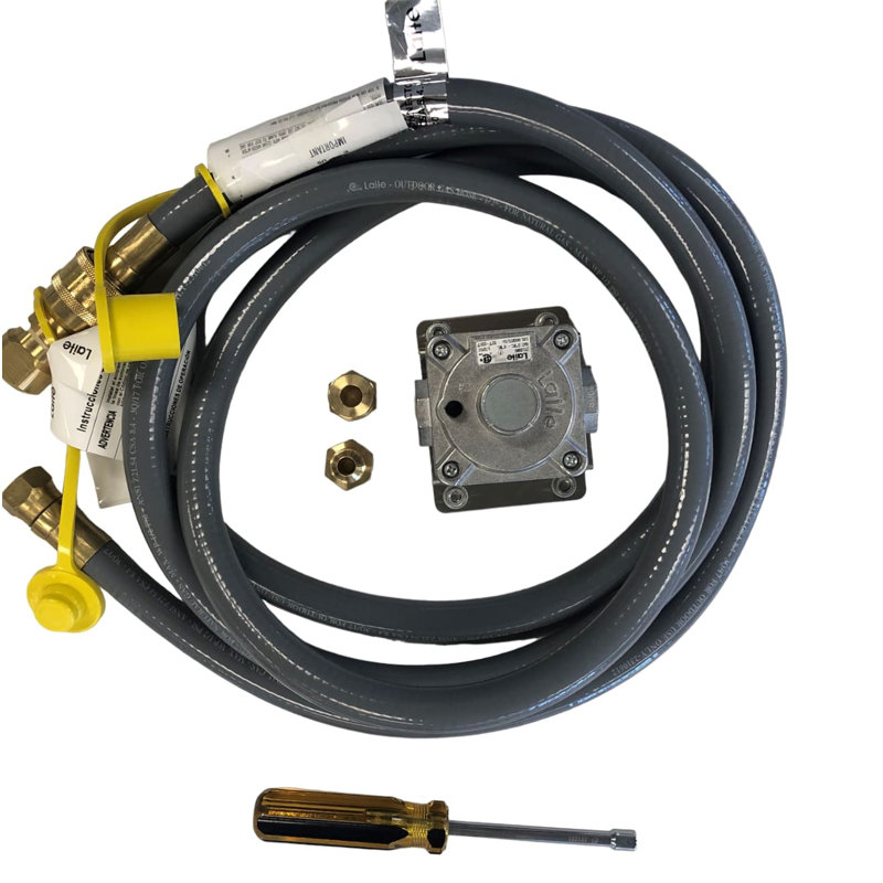 Mont Alpi Liquid Propane to Natural Gas Grill Conversion Kit with Regulator and 10 Foot Hose