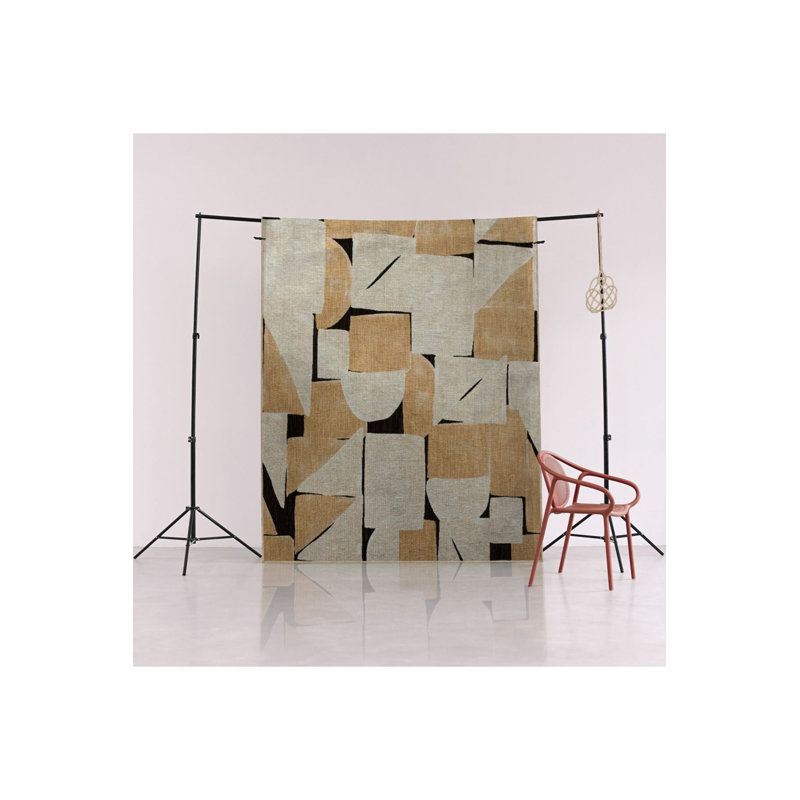 Themed Abstract Geometric Patterned Creative Modern Decorative Washable Rug, Runner 2'6" x 6'7" Rug Pad Included