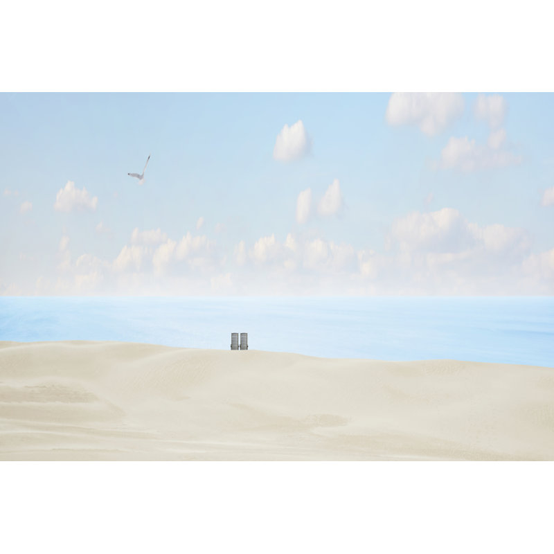 Beachscape Panorama VII by James McLoughlin - Print on Canvas, 20cm H x 30cm W, Wrapped Canvas