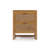 Medern Boho Solid Wood Nightstand with 2 Deep Drawers, Rattan Inlay For Bedroom Organization & Storage-1894043442