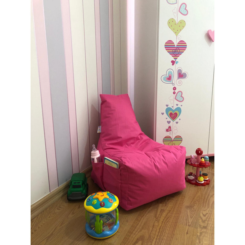 Fauteuil à billes, Polyester rose
