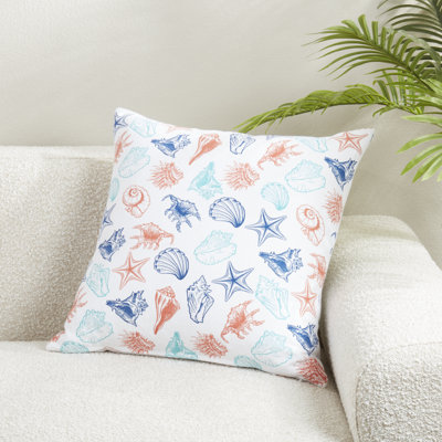 Elegant Sea Shells Poly Filled Pillow