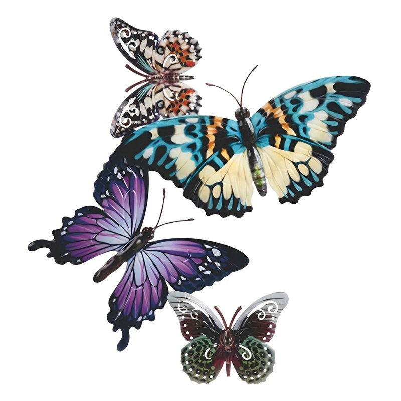 17.25"W Butterfly Wall Plaque Decor