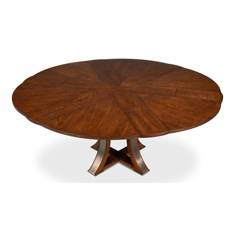 Tower Round Solid Oak Dining Table, Palladio
