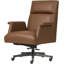Fauteuil de direction en cuir Fleet Russet