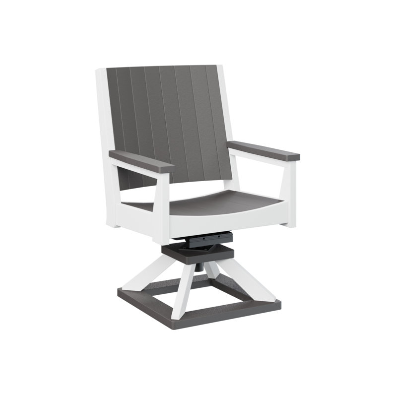 Chaise berçante berçante pivotante Berlin, Gris fumée