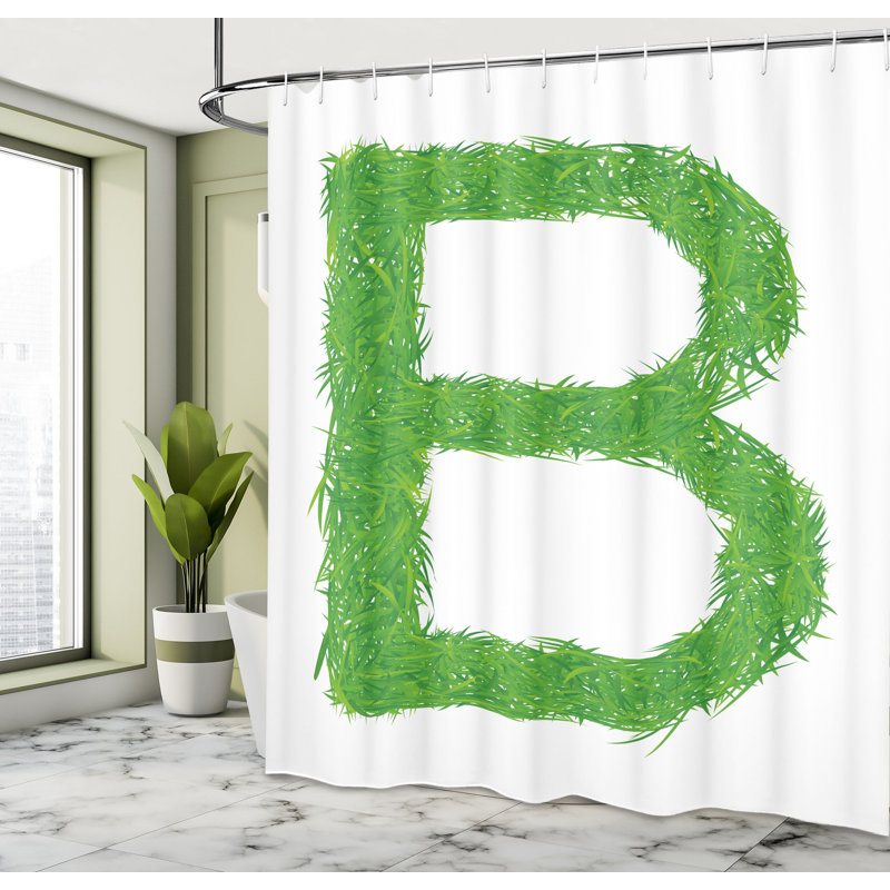 Shower Curtain with Hooks Included, 70"H x 69"W