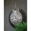Ayatul Kursi, art mural en métal, décor de calligraphie arabe, décoration intérieure, cadeau de l'Aïd, argent brillant et noir brillant-1944911933
