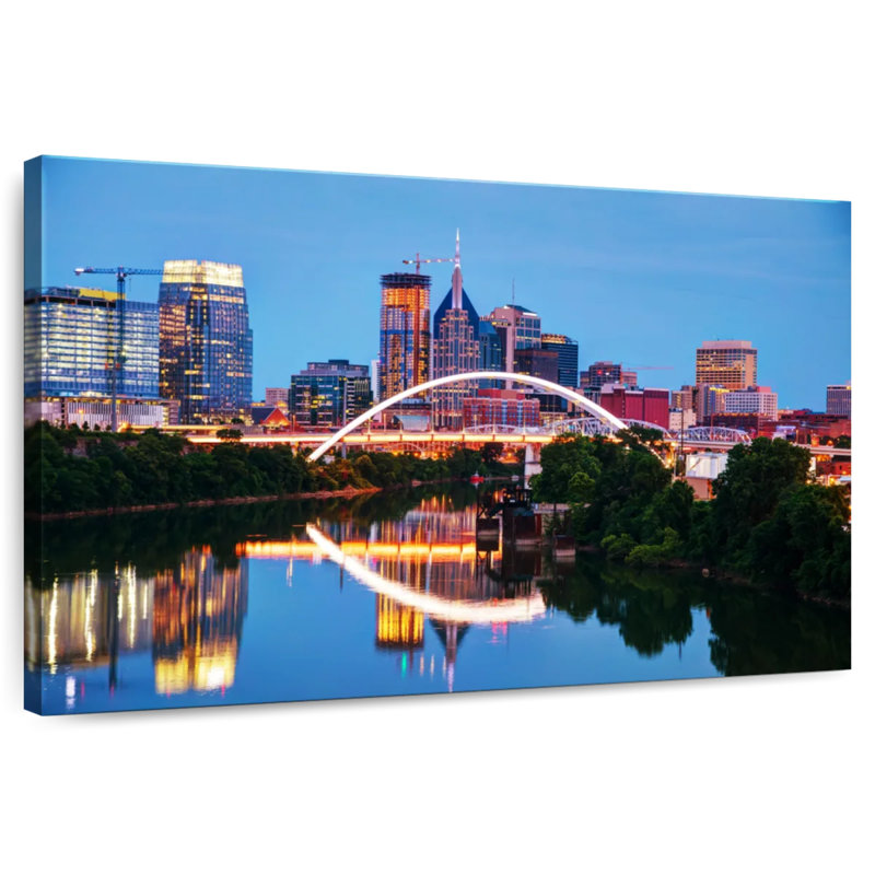 Kavia Nashville Tennessee Cityscape, 30" H x 45" W