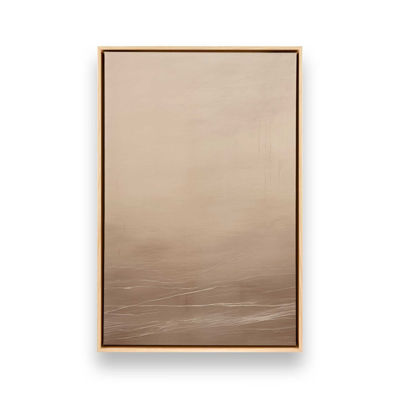 «Silken Sandrifts», reproduction sur toile, Cadre américain en érable flottant, H 36,75 po x l 24,75 po x P 1,75 po