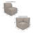 Praia 5-Piece Upholstered L-Shaped Sectional Sofa with Sunbrella Cushions-1162140793