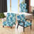 Oceanic Mirage Tropical Pattern - Upholstered Coastal Arm Chair, Blue Accent Chair
