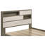 Lit double en bois et beige de style moderne Gem-954338175