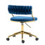 Pia Ricco Velvet Task Chair-1123251621